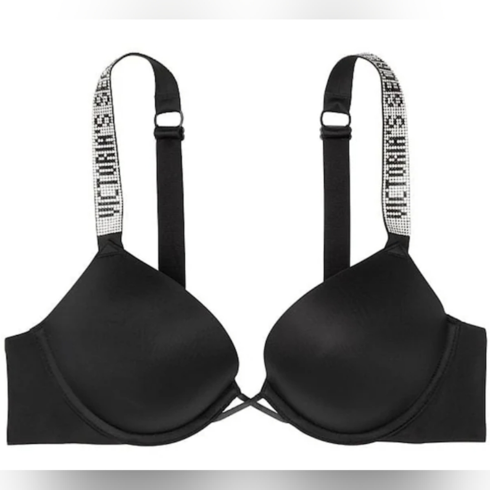 VICTORIA'S SECRET PUSH-UP BOMBSHELL SHIMMER STRAP BRA